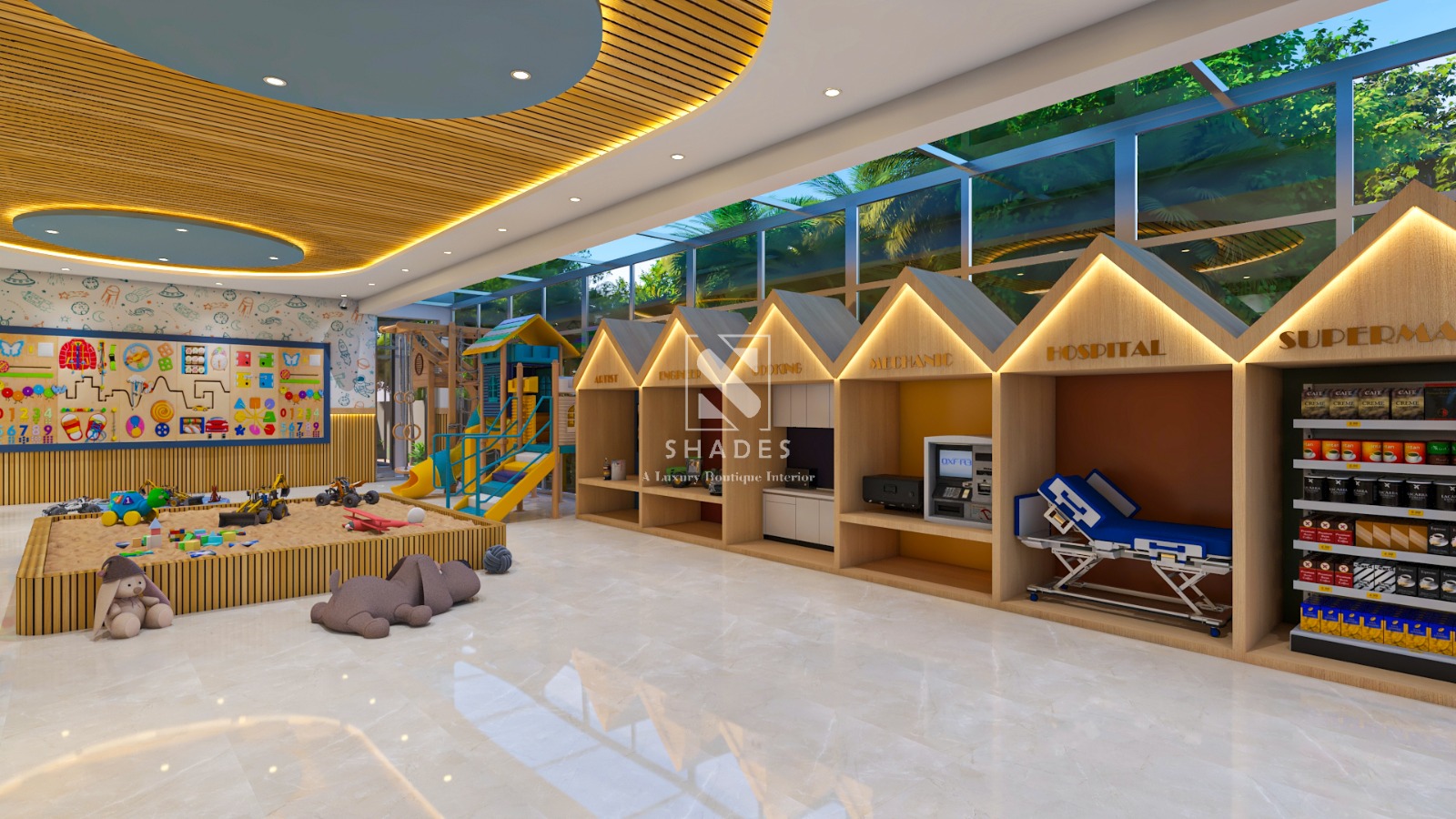 School Interior Design — Shades