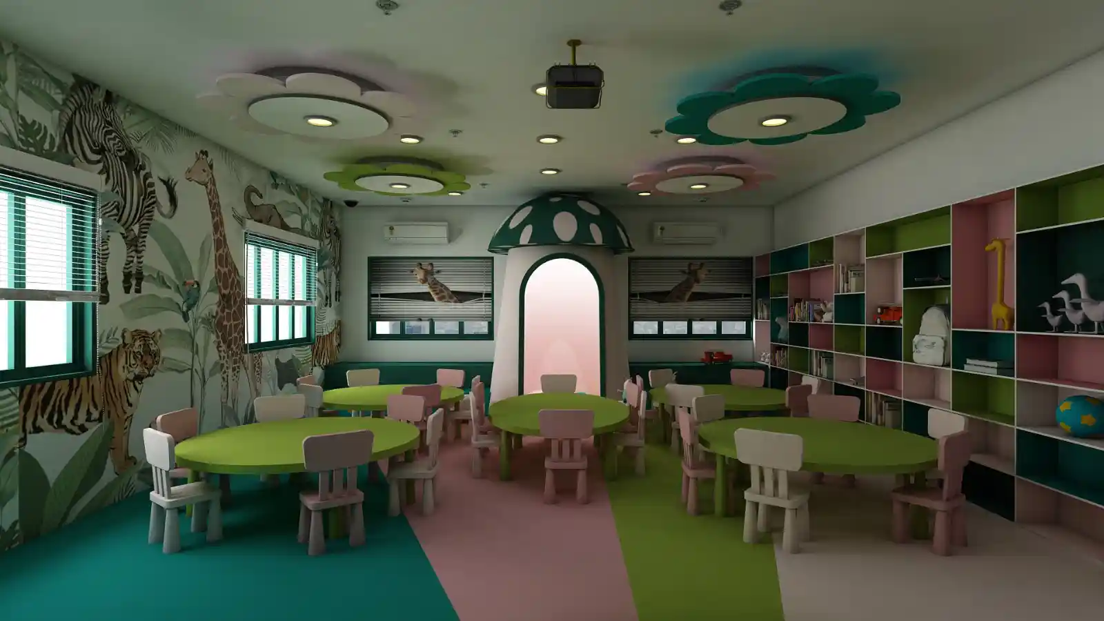 School Classroom Interior